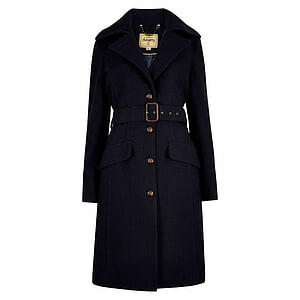 Dames Tweed Coat Brookvale French Navy