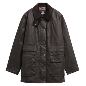 Dames waxjas Border Modern Muted tartan