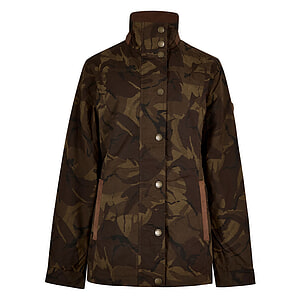 Dames waxjas Mountrath LTD Brown Camo