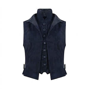 Damesgilet double waistcoat navy