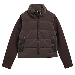 Damesjas Quilted Sweat Balaton Faux Velvet