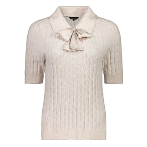 Damestrui Cable Polo collar Moon Mel