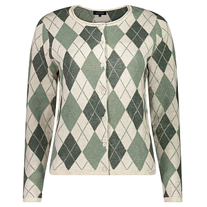 Damestrui Crew Neck Argyle Lily Pad mel