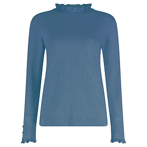 Damestrui Mock Neck Blue Ashes mel