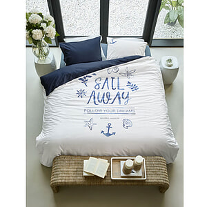 Dekbedovertrek Riviera Maison Sail Away Blue Lits-Jumeaux