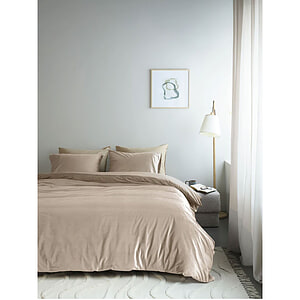 Dekbedovertrek Riviera Maison Velvety Sand Tweepersoons
