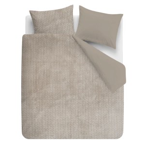 Dekbedovertrek Riviera Maison Whisper soft Taupe Lits-Jumeaux
