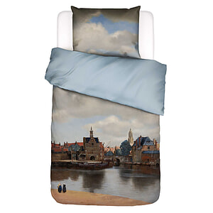 Dekbedovertrek View on Delft blue Eenpersoons