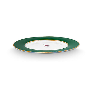 Dinerbord Love Birds Deer Dark Green 26.5 cm