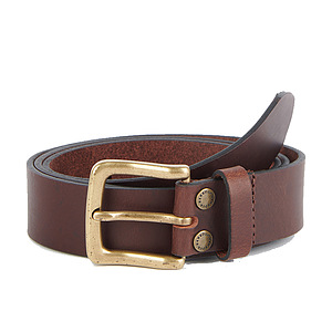 Double Rivet Belt dk brown 