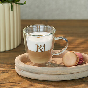 Dubbelwandig Glas Monogram M