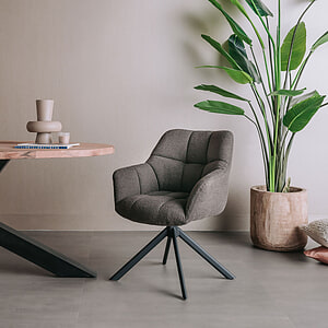 Eetkamerstoel Alba - dark brown