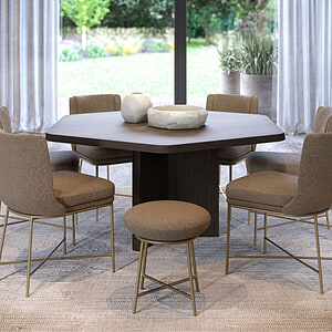 eettafel Tortona hexagon