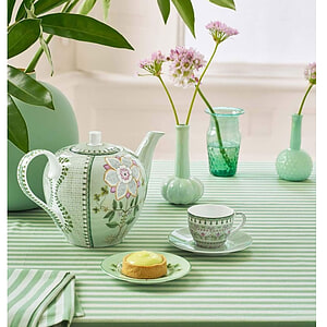 Espresso kop en schotel Lily & Lotus Groen