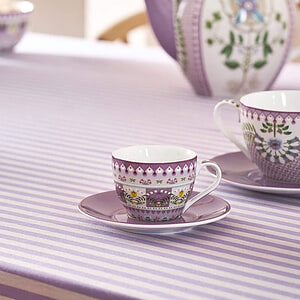 Espresso kop en schotel Lily & Lotus Lila multi
