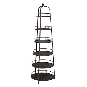 Etagere 6 laags Leira antiek koper