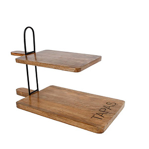 Etagere tapas hout/metaal 