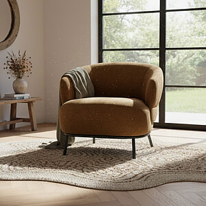 Fauteuil David - mosterd Safari