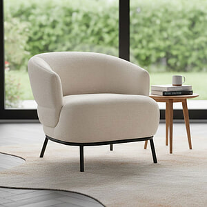 Fauteuil David - taupe Safari