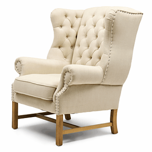 Fauteuil Franklin Park  linnen flax