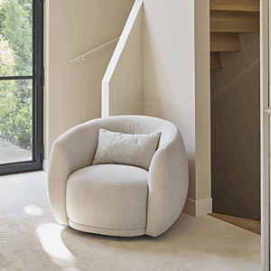 Fauteuil Leonardo Glossy flax