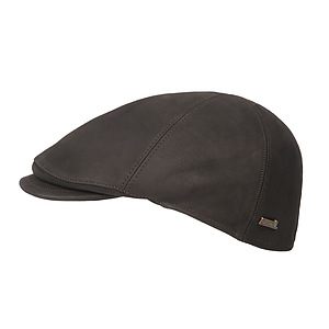 Flatcap Maiko Leather black