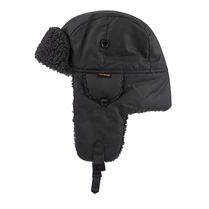 Fleece Lined Hunter Hat Black