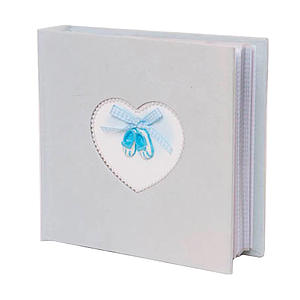 Fotoboek met schoentjes blauw