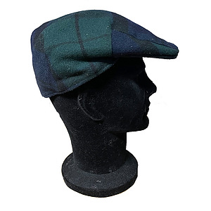 Gallingale tartan flat cap black watch