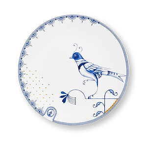 Gebaksbord Pip the Blue Bird White 18 cm