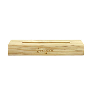 Geurzakje houder hout beige Love You