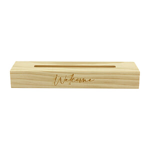 Geurzakje houder hout beige Welcome