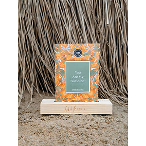 Geurzakje houder hout beige Welcome
