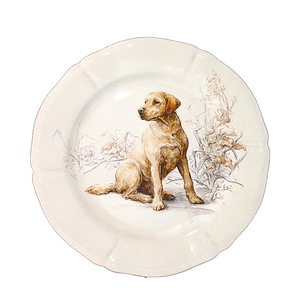 Gien Sologne Ontbijtbord labrador