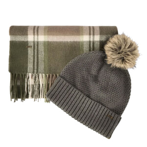 Giftset Muts & Sjaal Newbawn Dusky Green