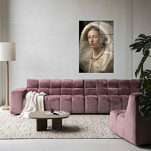 Glasschilderij Queen of Pearls 80x120cm