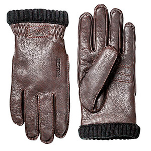 Handschoen Deerskin Primaloft Rib dk bruin