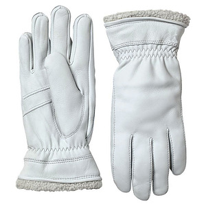 Handschoen Deerskin Primaloft Wit