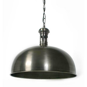 Hanglamp Bowl tin antiek M