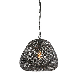 Hanglamp Finou mat zwart L