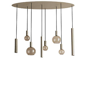 Hanglamp Riva ovaal quartz