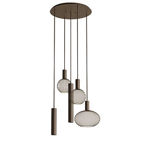 Hanglamp Riva rond platinum