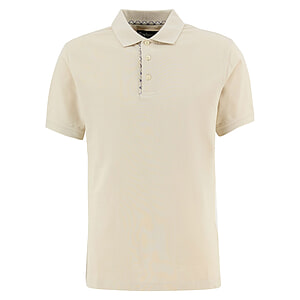 Heren Polo Tailored Preston Tartan Trim Mist