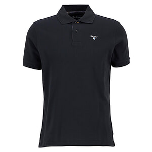 Heren polo Tartan Pique Black/ Modern