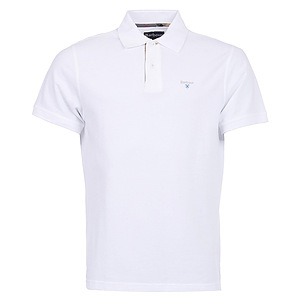 Heren polo Tartan Pique White/dress