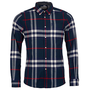 heren shirt highland check 18 tailored navy