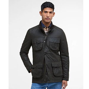 Heren waxjas Corbridge Olive