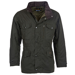 Heren waxjas Sapper olive