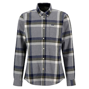 Herenblouse Folley Light Grey Marl Tailored fit