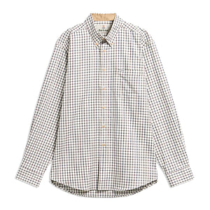 Herenblouse Sporting Tattersall Dark Bordeaux